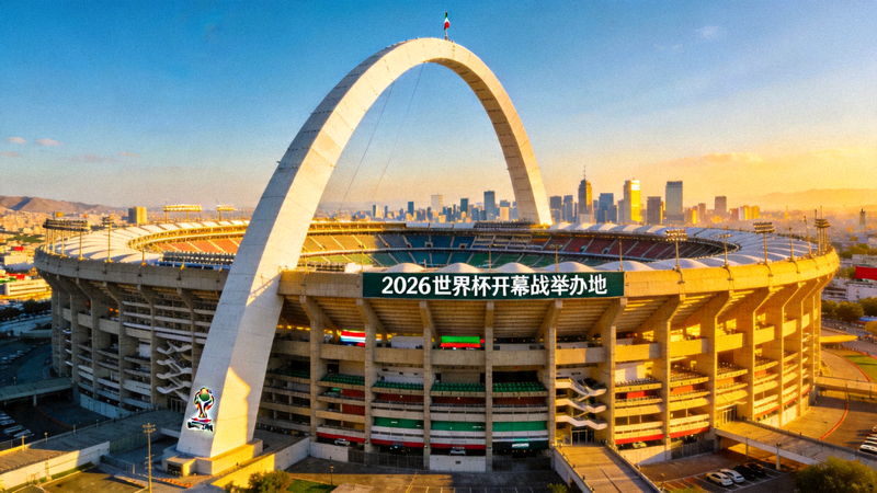 2026年世界杯开幕战举办地墨西哥城阿兹特克体育场外观全景图
