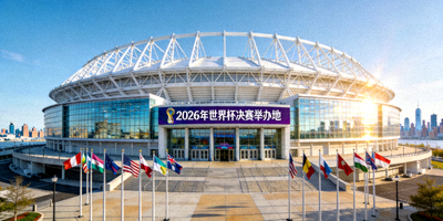 美国纽约新泽西大都会人寿体育场外部景观，2026年世界杯决赛计划举办地